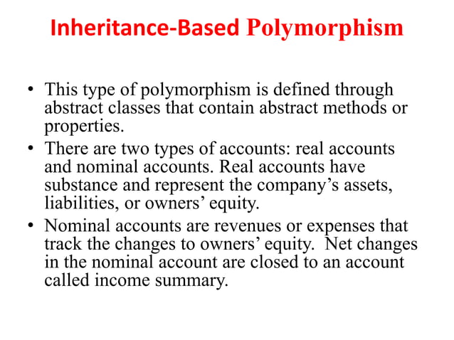 inheritance and polymorphism | PPTX