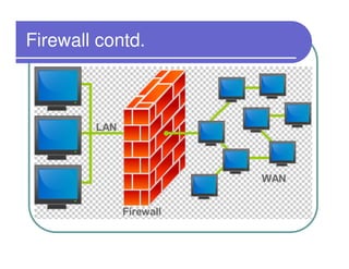 Firewall contd.
 