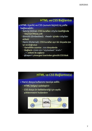 Yeni Sayfa DüzeniYapısı
Daha iyi sayfa düzeni yapısı: yeni yapısal
bileşenler
<section>
<header>
<nav>
<article>
<aside>
<footer>
<header>
<footer>
<nav> <aside>
<section>
<header>
<article>
<footer>
 