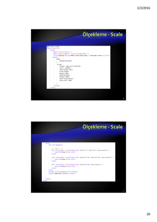 1/3/2016
20
Ölçekleme - Scale
39
Ölçekleme - Scale
40
 