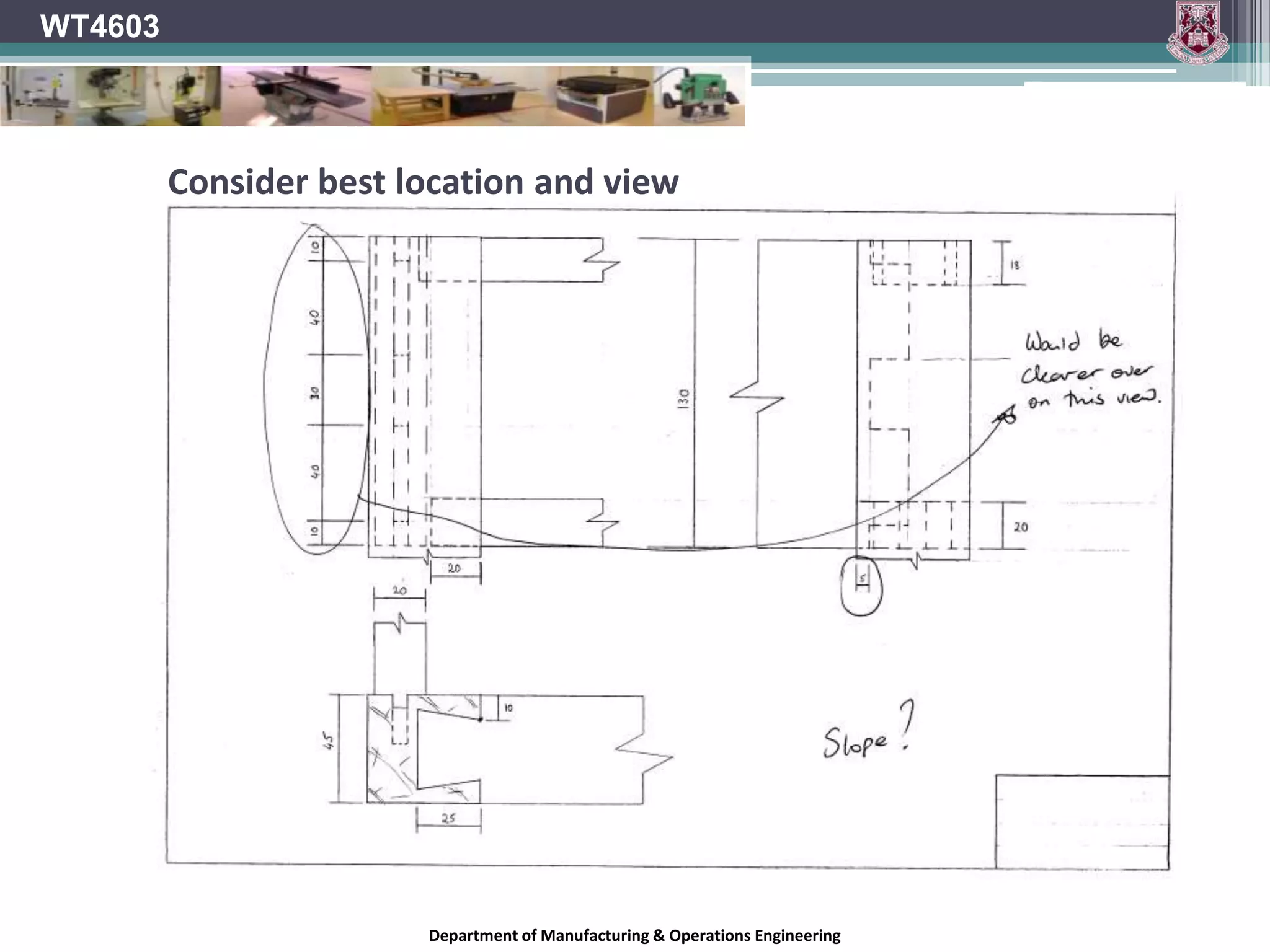 WT4603Working DrawingsDepartment of Manufacturing & Operations Engineering