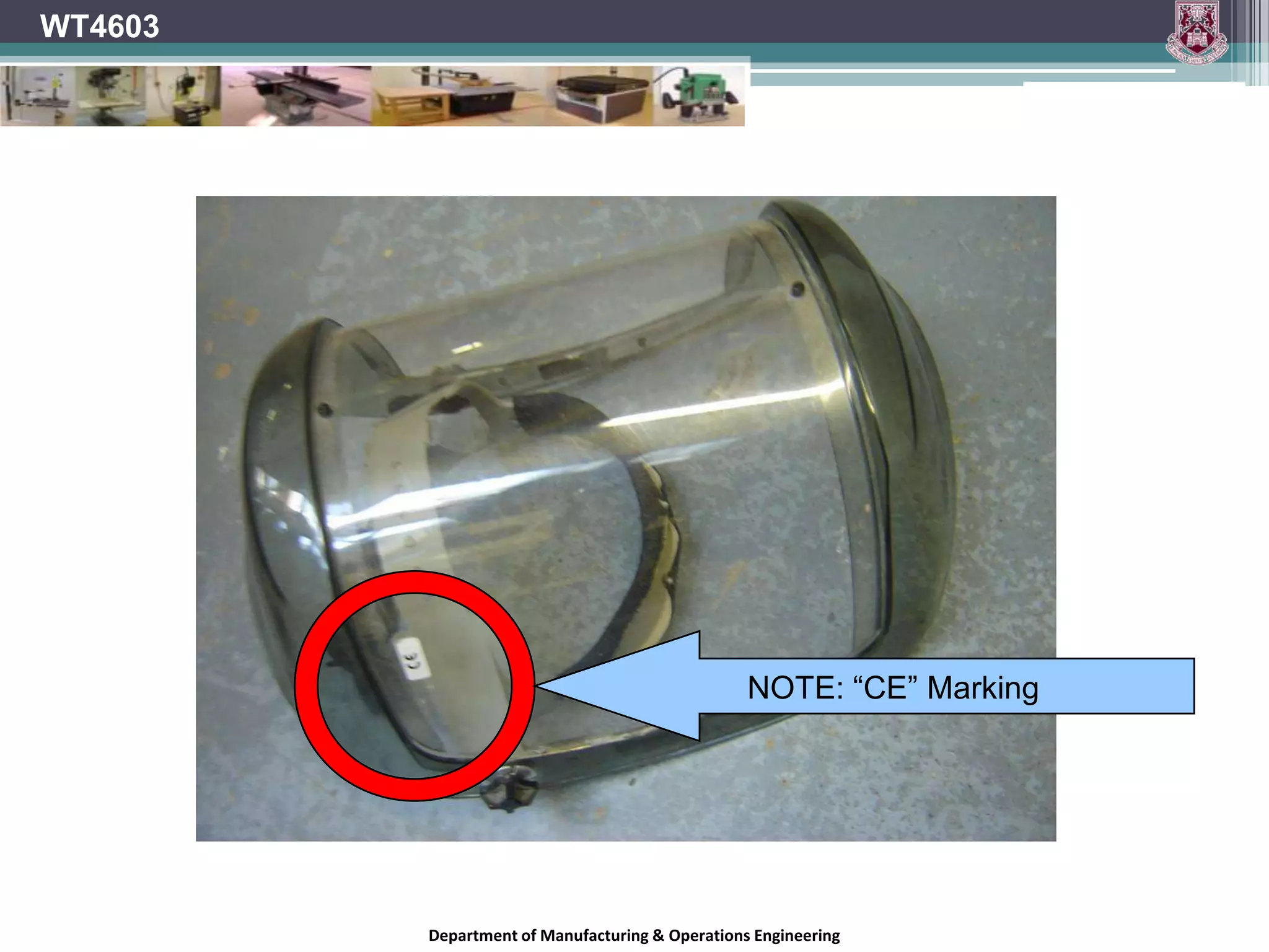 WT4603VentilationVentilation is the movement of air, usually between the inside and outside of enclosed spaces.Ventilation is necessary when people or animals are present to remove carbon dioxide and replace it with oxygen.Ventilation must also be used to remove dangerous pollutants such as smoke, fumes, chemicals and fine particles suspended in the air.Department of Manufacturing & Operations Engineering