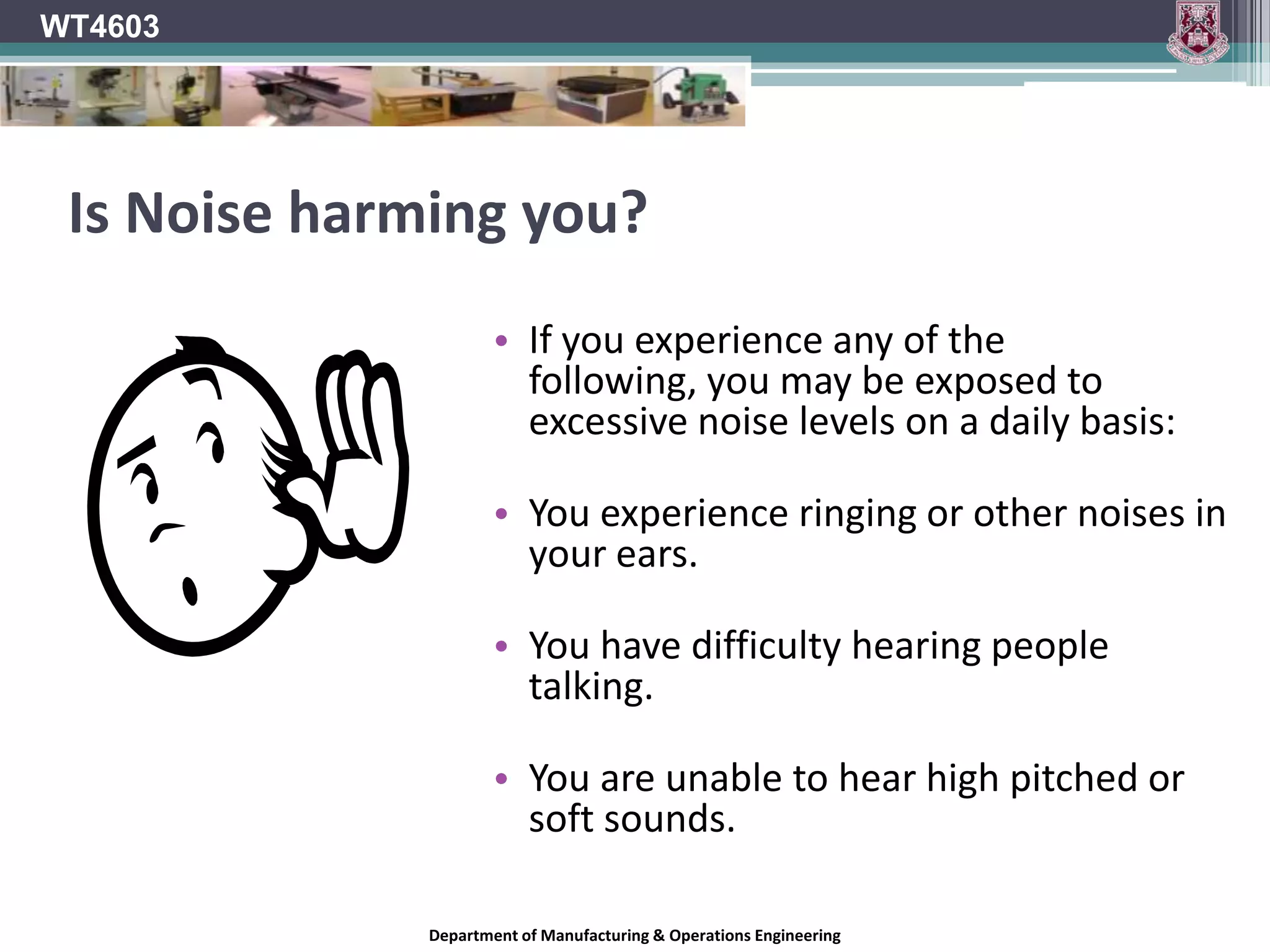 WT4603StoringWhen not using respirators, they must be carefully stored in order to prevent deterioration in their effectiveness.Store in a sealable plastic bag and away from:DustMoistureDirect SunlightHeatExtreme coldChemicalsGerms/fungal growth Sources of infection.Department of Manufacturing & Operations Engineering