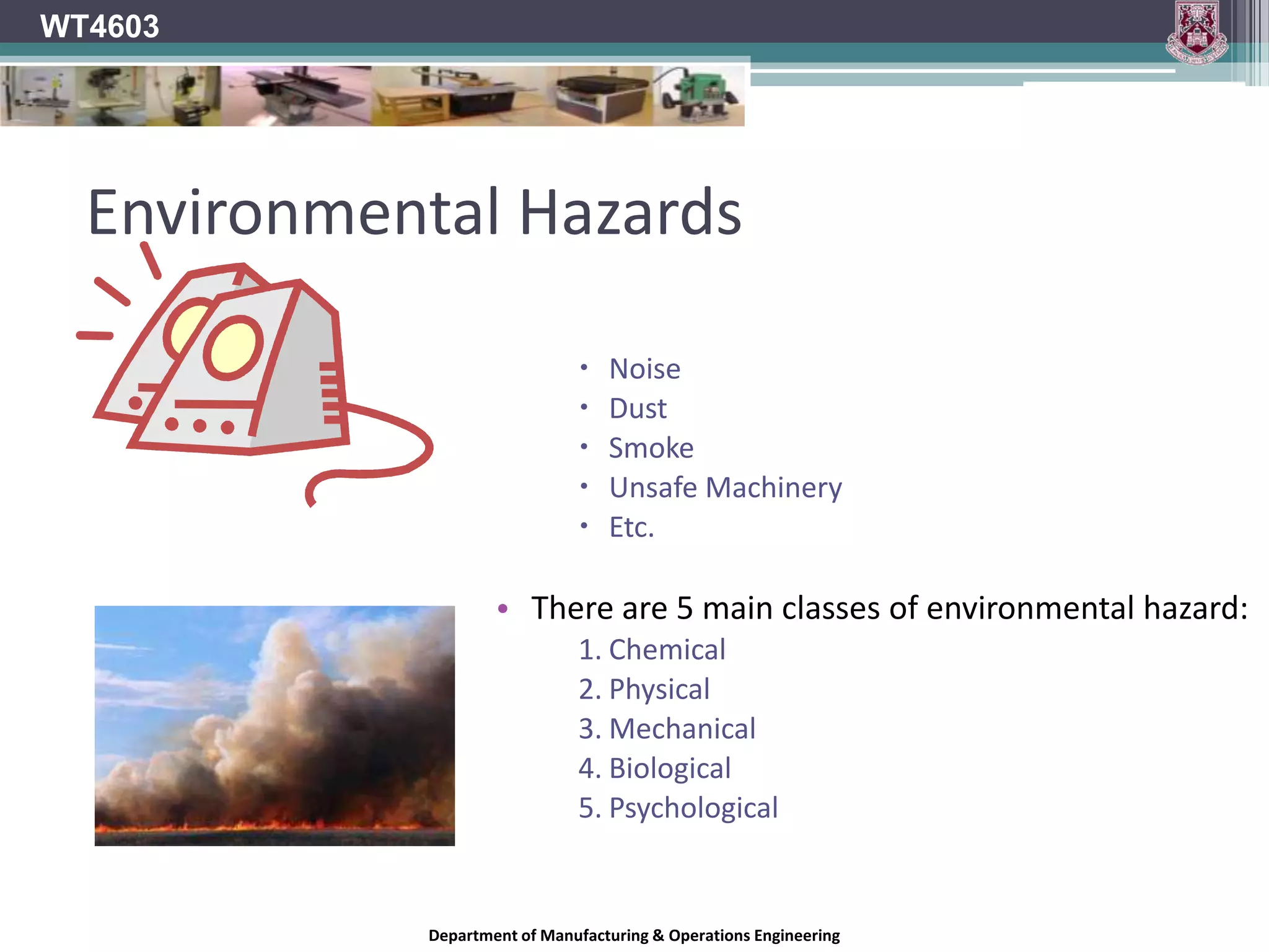 WT4603Personal Protective Equipment (PPE)Department of Manufacturing & Operations Engineering