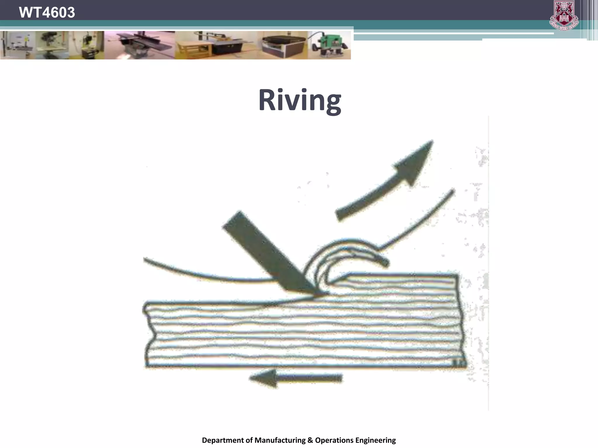 Pitch DistanceWT4603	If a graded surface is specified and the machine has a multi-speed feed gearbox, the same formula is used but “f” is expressed in terms of n ,p, and R.  	       	    f                  		p   =   -------     f  =  nRpnRDepartment of Manufacturing & Operations Engineering