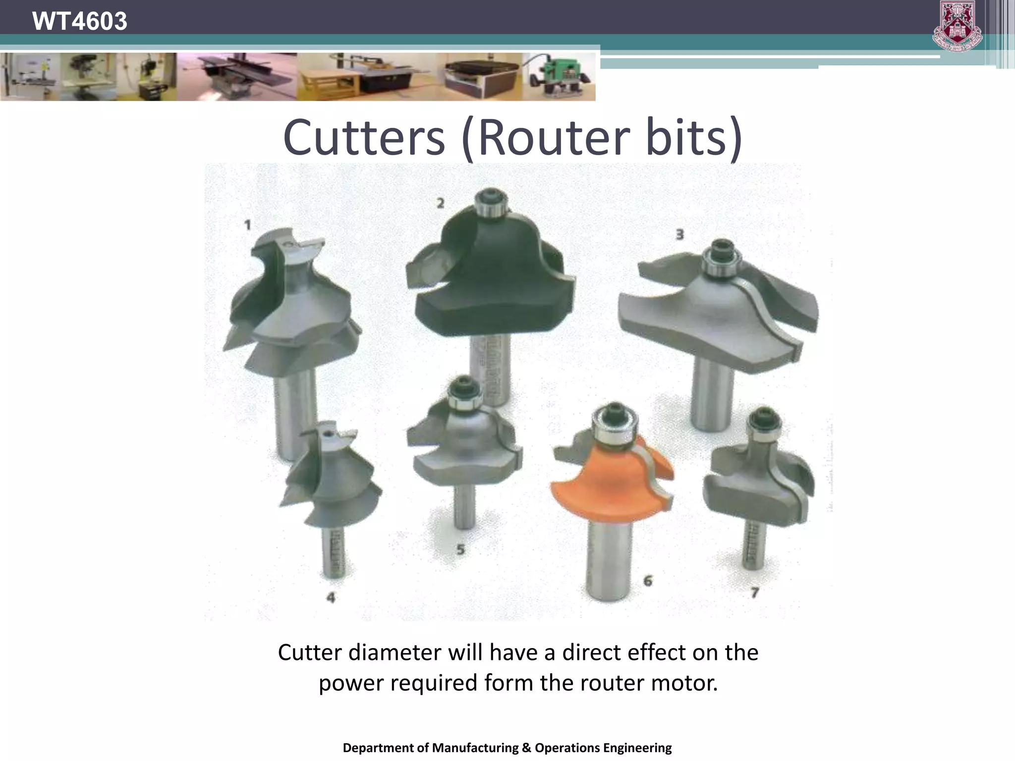 WT4603Hand RouterDepartment of Manufacturing & Operations Engineering