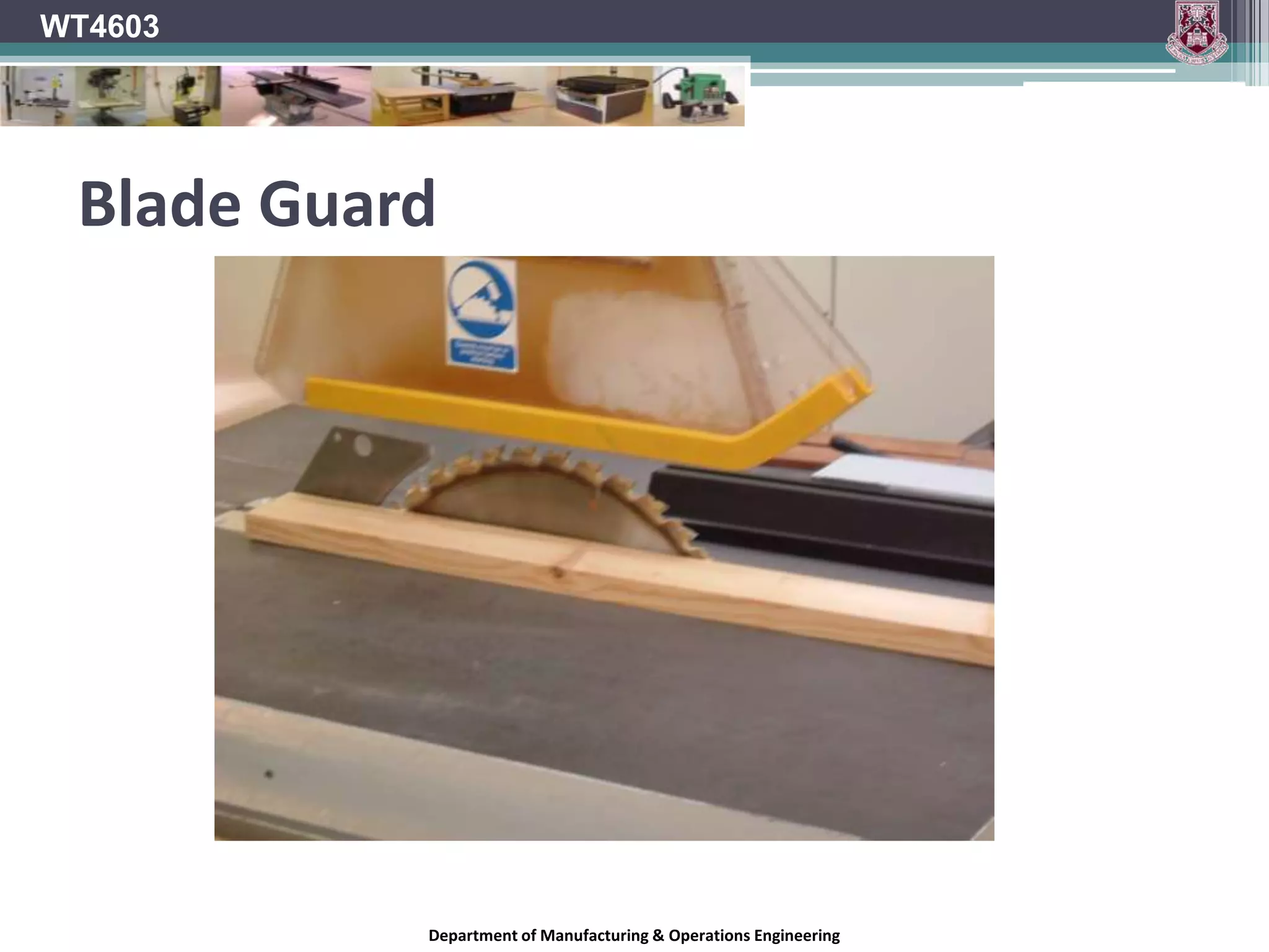 CalculationsProblem 1	A saw blade of   750mm is required to run at a rim speed of  3048m/min	Calculate the number of revs per min that will achieve this speed.P   =     x  x R		       P		   3048R  =   ----------  =   -----------------   =  1294.3 RPM	   	    x  	     3.142 x .750 	WT4603Department of Manufacturing & Operations Engineering