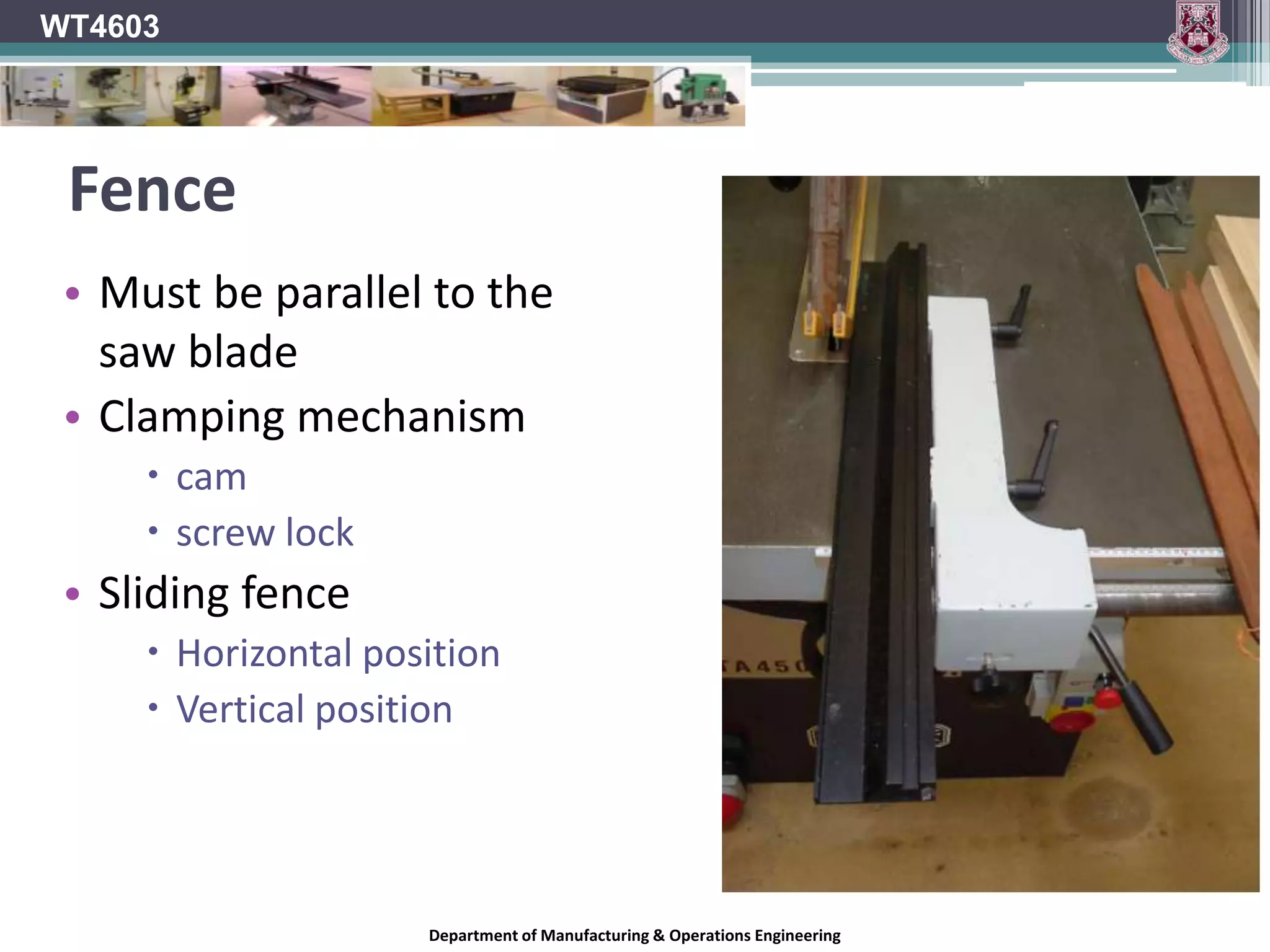 WT4603Blade GuardDepartment of Manufacturing & Operations Engineering