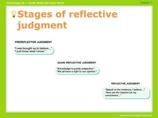 Stages of reflective judgment chapter 7  