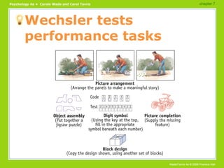 Wechsler tests performance tasks chapter 7  
