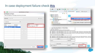 In case deployment failure check this
1 3
2
 