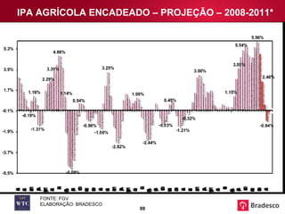 FONTE: FGV ELABORAÇÃO: BRADESCO IPA AGRÍCOLA ENCADEADO – PROJEÇÃO – 2008-2011*  