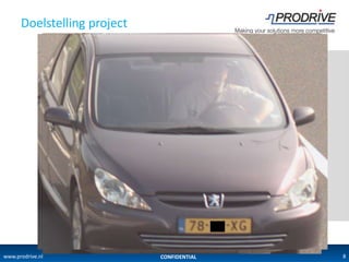 Doelstelling project




www.prodrive.nl              CONFIDENTIAL   8
 