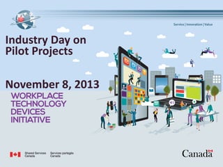 Industry Day on
Pilot Projects
November 8, 2013

1

 