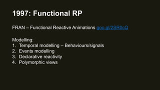 FRP: Events and behaviours
 
