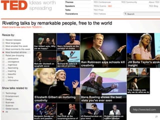 http://www.ted.com

                 21
 