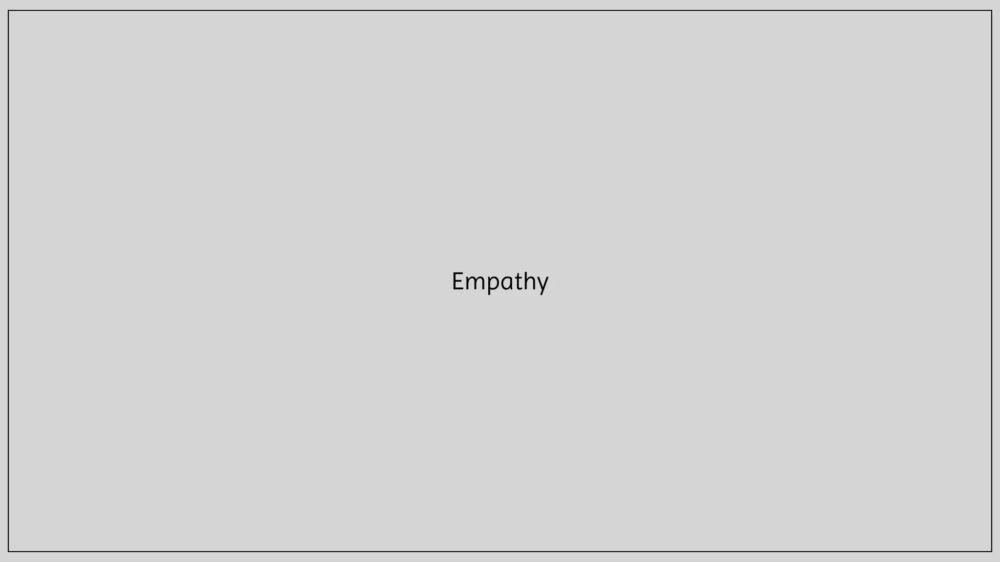 Empathy
 