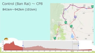 Control (Ban Rai) ～ CP8
841km～942km (101km)
 