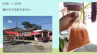 CP8 ～ CP9
塩からではありません
 