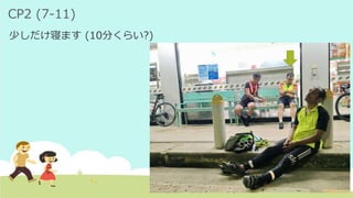 CP2 (7-11)
少しだけ寝ます (10分くらい?)
 