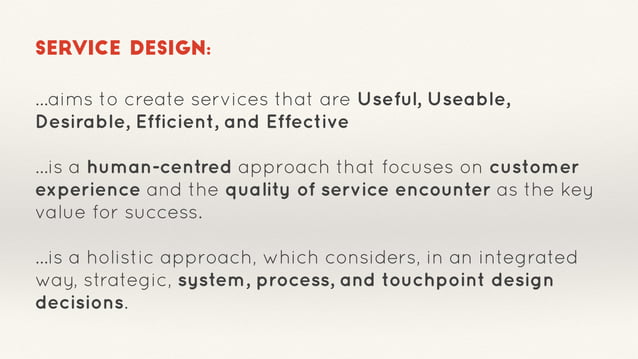 Service Design: Your Next Career Move | PPT