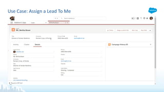 Use Case: Assign a Lead To Me
 