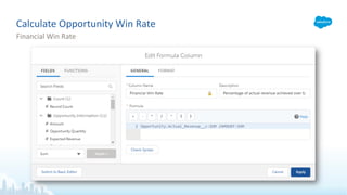 Calculate Opportunity Win Rate
Financial Win Rate
 