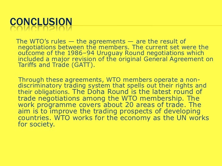 Rule based trading system wto