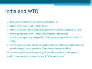 WTO and India | PPSX