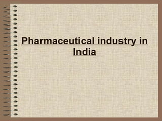 Pharmaceutical industry in India 