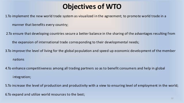 Trading system wto