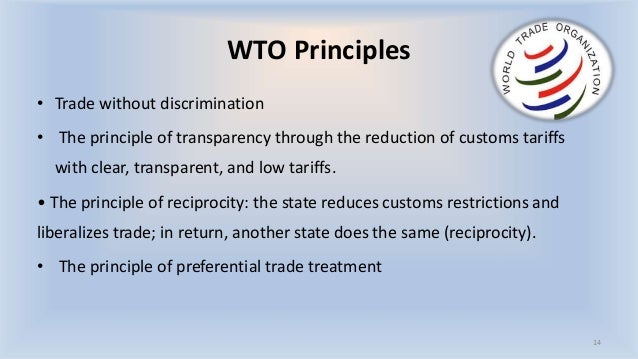 Principles of trading system wto