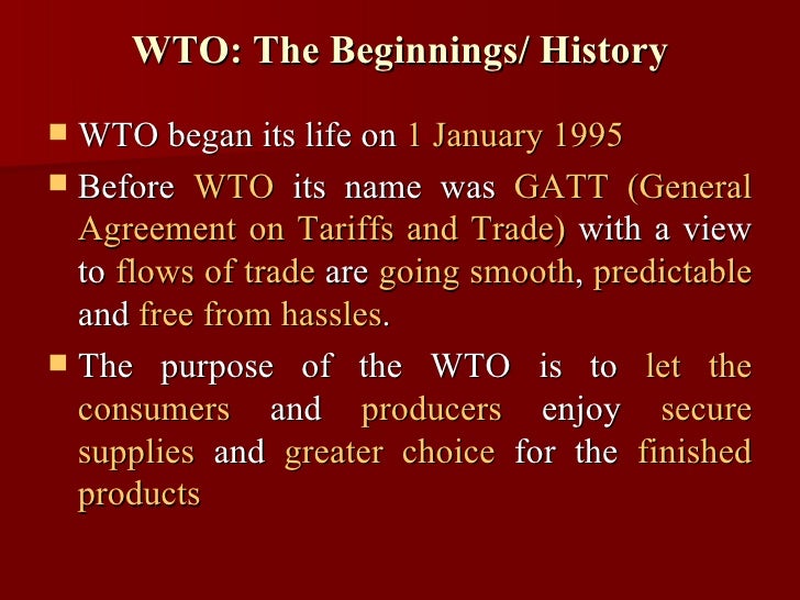 Wto World Trade Organization Wto World Trade Organization