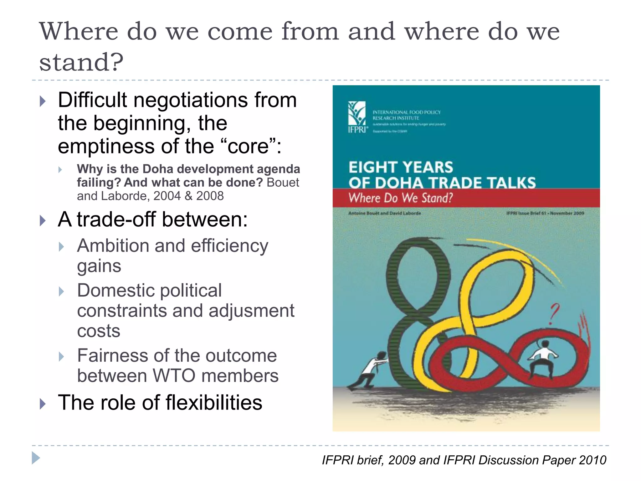 Doha Round: Where do we stand? | PDF