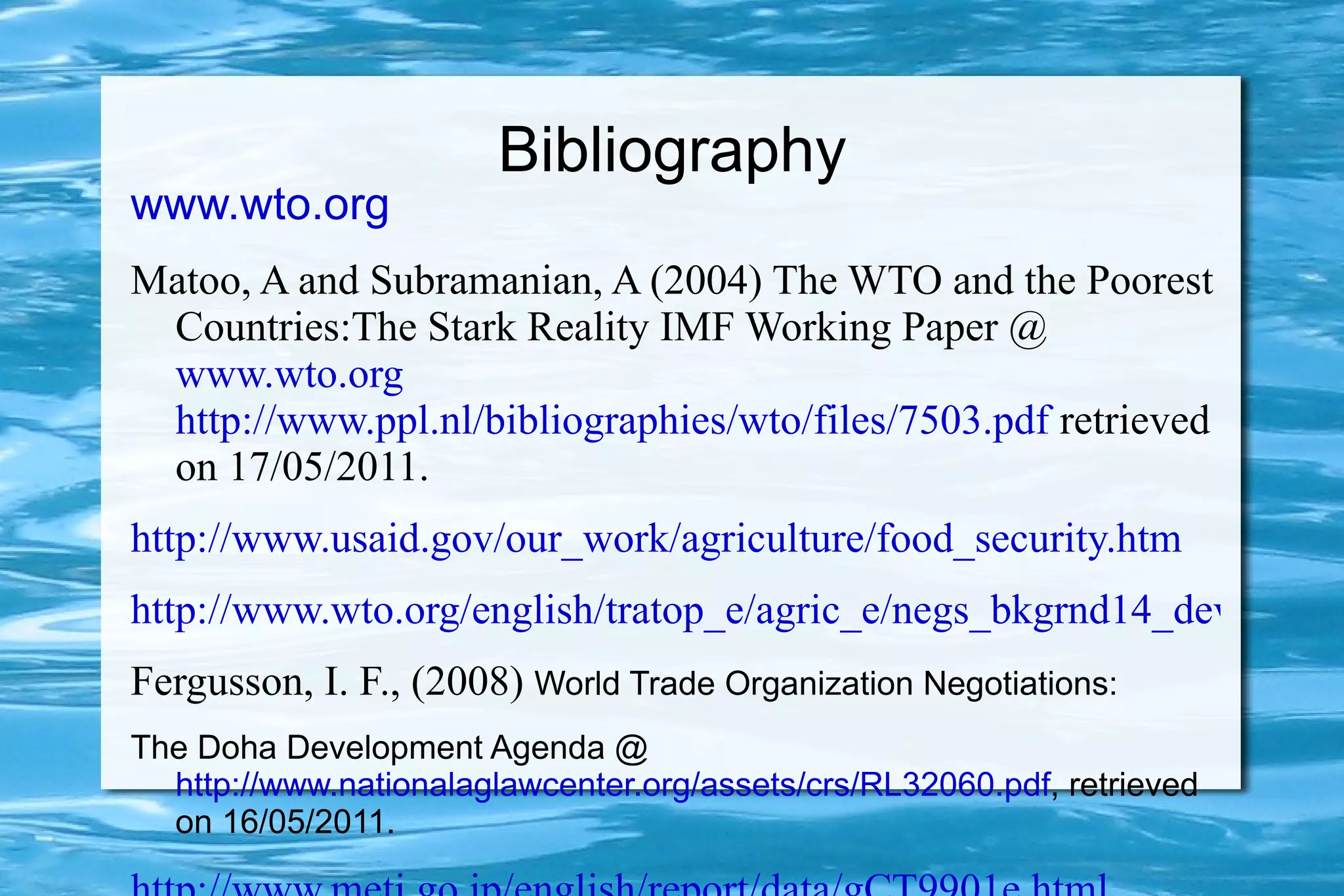 The Uruguay Round (1986-1994) Came about because the GATT system was straining to adapt to a new globalizing world economy. 