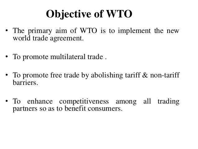 wto aims and objectives What are the main objectives of gatt nirav s advertisements: by reducing tariff barriers and eliminating discrimination in international trade, the gatt aims at: 1. wto aims and objectives What are the main objectives of gatt nirav s advertisements: by reducing tariff barriers and eliminating discrimination in international trade, the gatt aims at: 1.