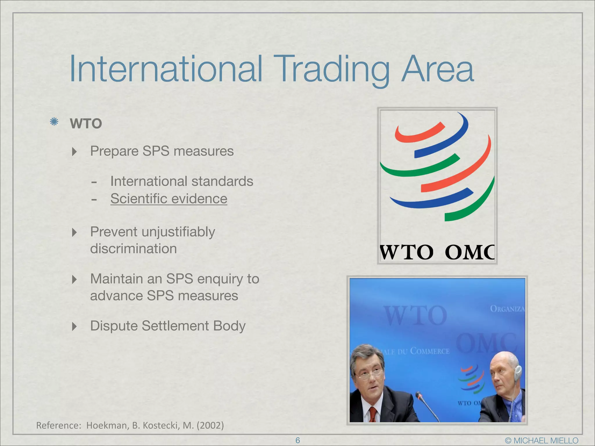 WTO SPS Measures
