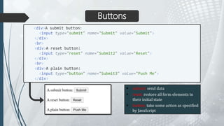 HTML Tables and Forms | PPTX