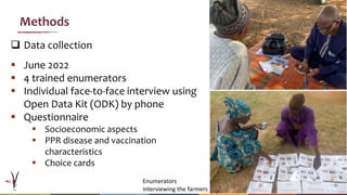 Willingness to vaccinate and willingness to pay for vaccination against peste des petits ruminants in Linguère, Senegal