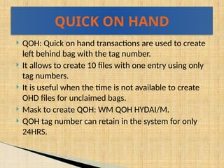 orldTracer is a global system for tracking and matching lost or delayed ...