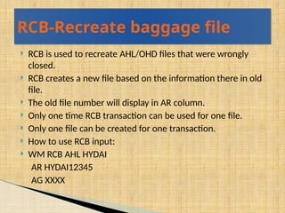orldTracer is a global system for tracking and matching lost or delayed ...