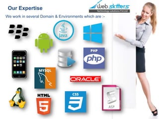 Our Expertise
We work in several Domain & Environments which are :-

 