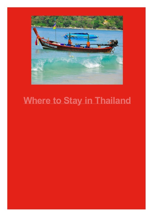 Where to Stay in Thailand