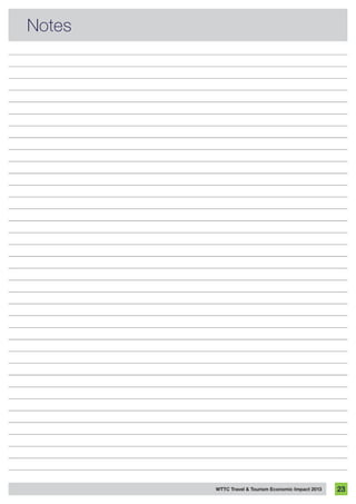 WTTC Travel & Tourism Economic Impact 2013 23
Notes
 