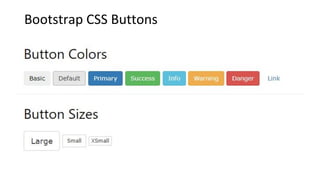 Bootstrap CSS Buttons
 