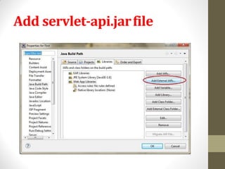 Add servlet-api.jarfile
 