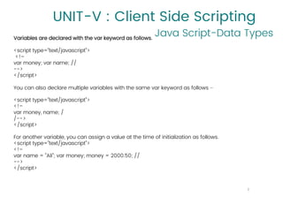 WEB TECHNOLOGIES JavaScript | PPT