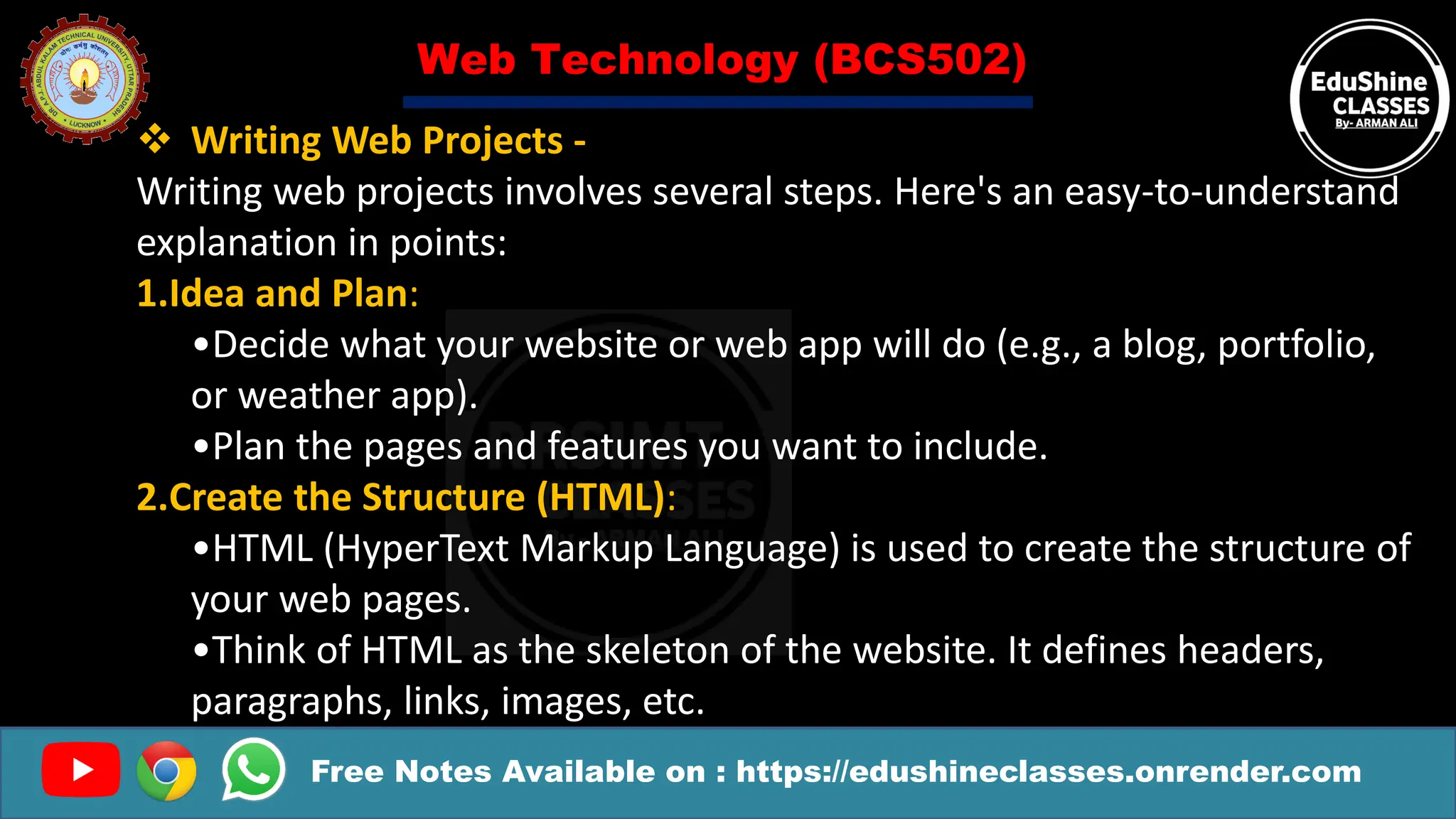 Web technology Unit 1 One shot (RRSIMT).pdf