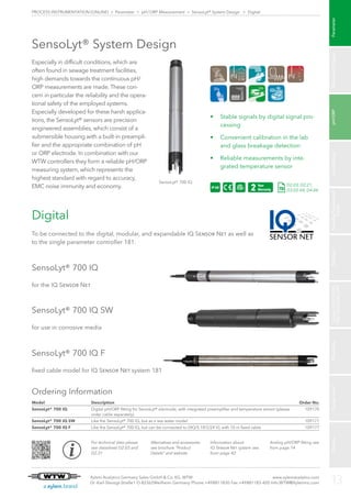 Wtw Controller WTW catalog process instrumentation in water industry | PDF
