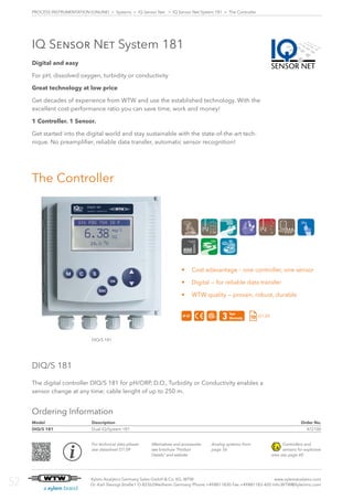 Wtw Controller WTW catalog process instrumentation in water industry | PDF